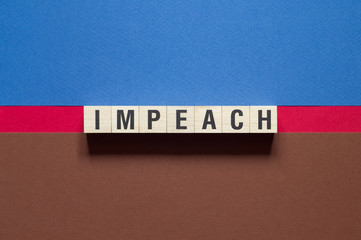 Impeach word concept on cubes