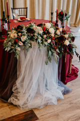 wedding bouquet on a table