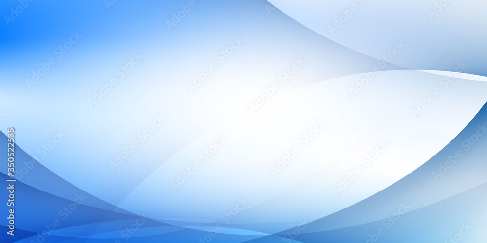 Wall mural abstract blue and white wave background illustrations for templates