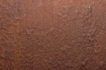 Old painted wall with cracked paint