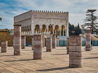 Mausoleum  vom Mahammed den 5 Rabat Marokko..