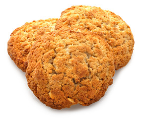 baking cookies isolated on white background