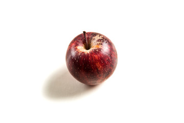 Ripe natural Apple. Juicy Apple isolated on white.