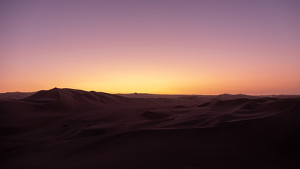 Desert Dunes Sunset