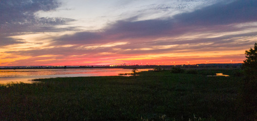 Mobile Bay at sunset 