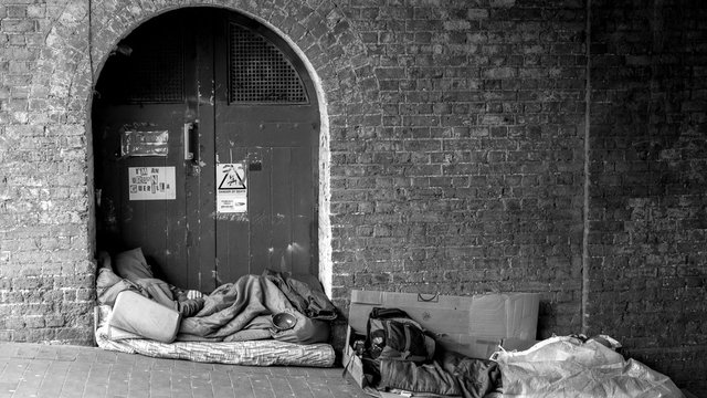 austerity on the streets of brighton. uk homeless capitol