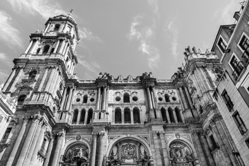Fototapeta na wymiar The Chatedral of Malaga in Spain