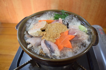 Goosefish Nabemono (Japanese hot pot dishes)