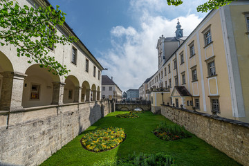 Fototapeta na wymiar Impressions of the famous Monastery Kremsmuenster in Upper Austria