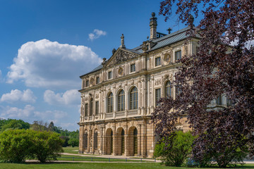 Palace “Palais” in the Grand Garden “Großen Garten“ of Dresden