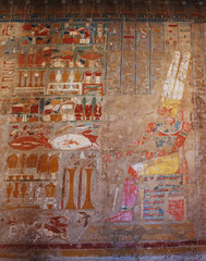 hieroglyph in temple of queen hatsepsut