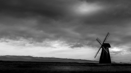 Fototapeta na wymiar windmill near Ovingdean in east sussex