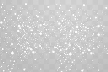 The dust sparks shine with special light. Vector sparkles on a transparent background. Christmas light effect. Sparkling magical dust particles.