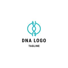 DNA logo template - vector