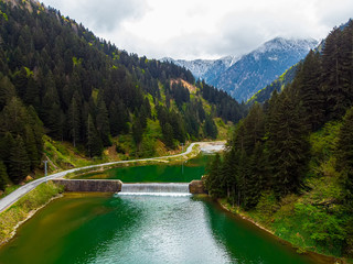 Beautiful natural landscape Uzungol in city of Trabzon Turkey © MuamerO