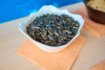 sunflower seeds in a bowl