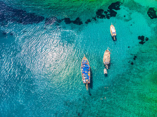 Beautiful aerial view to the Aegean sea