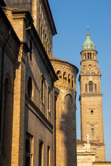 Duomo of Parma, Italy and San Giovanni Evangelista church