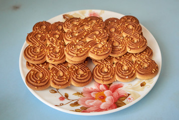 cookies on a plate