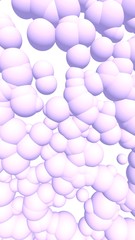 3d rendering picture of pink balls. Abstract wallpaper and background. 3D illustration