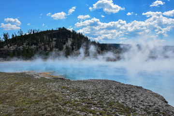 Hot spring in Yellowstone national park. 