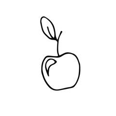 apple logo black and white