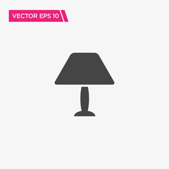 Table Lamp Icon Design, Vector EPS10