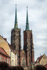 St John the Baptist Cathedral in Ostrow Tumski, historic part of Wroclaw city, Poland