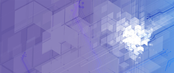 Abstract tech background. Futuristic technology interface