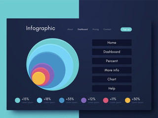 Vector graphic infographics. Template for creating mobile applications, workflow layout, diagram, banner, web design, business infographic reports