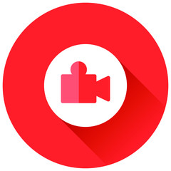 Obraz premium Video camera icon with vector