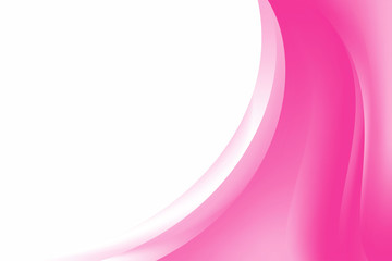 Abstract Stylish Pink White Wave Background Design, Flowing Pink White Stylish Background Template Vector