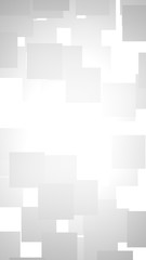 White abstract background. Misty backdrop with grey squares. 3D illustration
