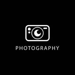 Camera photography icon vector logo design