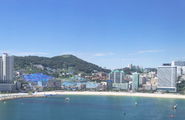 Fototapeta premium Songdo beach and cityscape of Busan