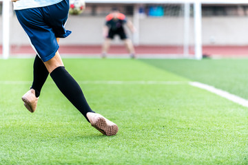 football player shooting