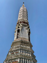 The top of the  Wat Arun Buddhist Temple, Bangkok, Thailand