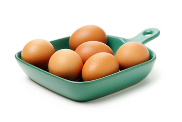 eggs on a white background 