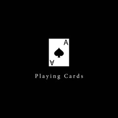 Playing cards logo template vector icon design