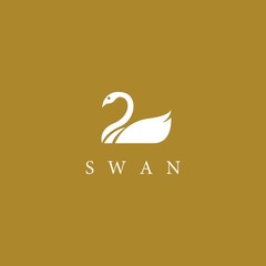 Swan logo template vector icon design