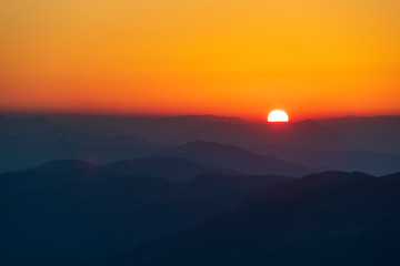 Obraz premium The plateau of Cansiglio in Italy. View from Mount Pizzoc
