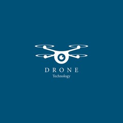 Drone logo template vector icon design