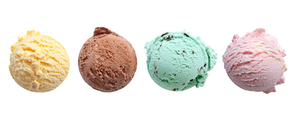 Ice cream scoop flavors