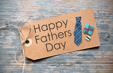 Happy fathers day label