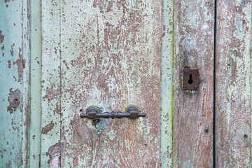 old wooden door