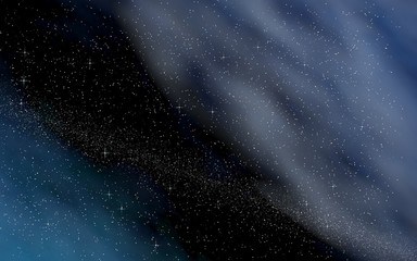 Colorful and beautiful space background. Outer space. Starry outer space texture. 3D illustration