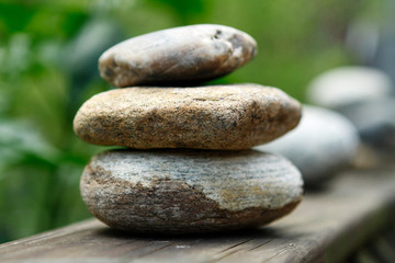 Fototapeta na wymiar Cairn Stacked Rocks Stones Marker Balance Symbol
