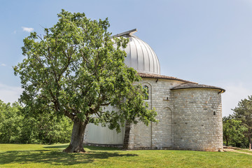 Obraz premium side view of the famous observatory, Tican - Visnjan, Istria, Croatia