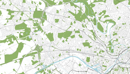 map of the city of Salford, England, England, UK
