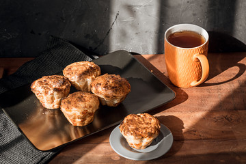Diet curd rolls with dried apricots without sugar